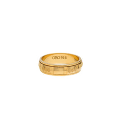 22K Yellow Gold Textured Band Ring (9gm)