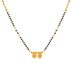 22K Yellow Gold 18 inch Mangalsutra Necklace (8.2gm)