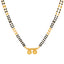 22K Yellow Gold 18 inch Mangalsutra Necklace (14.2gm)