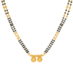 22K Yellow Gold 18 inch Mangalsutra Necklace (14.2gm)
