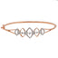 18K Rose Gold & 0.55ct Diamond Bangle (8.7gm)