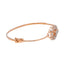 18K Rose Gold & 0.43ct Diamond Bangle (7.7gm)