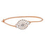 18K Rose Gold & 0.46ct Diamond Bangle (8.1gm)