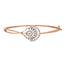 18K Rose Gold & 0.59ct Diamond Bangle (11.3gm)