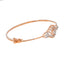 18K Rose Gold & 0.35ct Diamond Bangle (7.4gm)