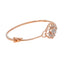 18K Rose Gold & 0.35ct Diamond Bangle (8.7gm)