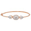 18K Rose Gold & 0.46ct Diamond Bangle (8.3gm)