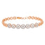 18K Rose Gold & 0.89ct Diamond Bracelet (13.5gm)