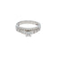 14k White Gold & 0.98ct Diamond Ring (4.9gm)