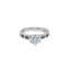 18K White Gold & 0.93ct Diamond Ring (3.3gm)