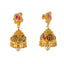 22k Yellow Gold Temple Necklace Set  w/ Gemstones (117.6gm)