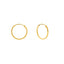 22K Yellow Gold Hammered Hoops, 1.7 Grams - Virani Jewelers