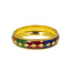 22K Yellow Gold Meenakari Ring (3.5gm)