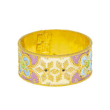 22K Yellow Gold and Enamel Ring (4.9gm) | 



This 22k gold and enamel ring by Virani Jewelers combines the allure of Indian gold jewelry w...