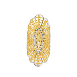 22K Yellow Gold & White Gold Ring (6.2gm)