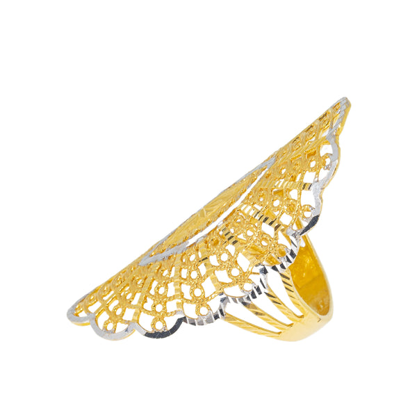 22K Yellow Gold & White Gold Ring (6.2gm) | 



Virani Jewelers presents a 22k multi-tone gold ring that seamlessly merges yellow and white g...