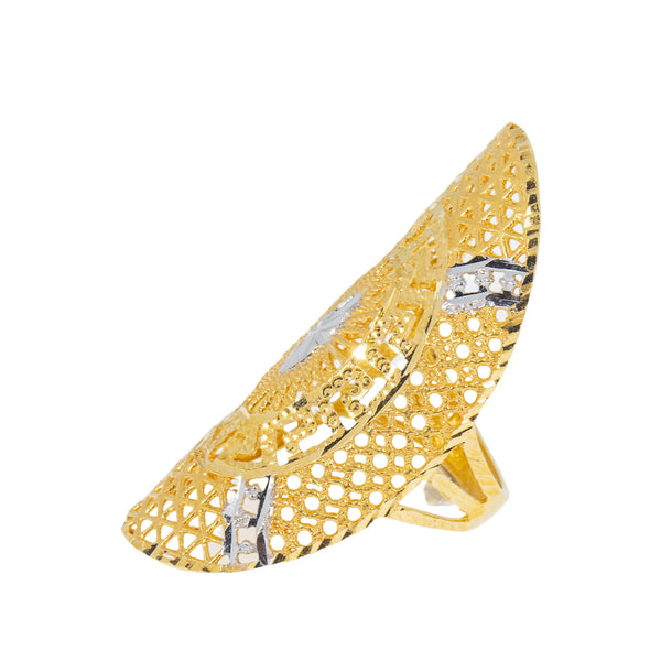 22K Yellow Gold & White Gold Ring (7gm) | 



This Virani Jewelers 22k multi-tone gold ring offers a luxurious mix of yellow and white gold...