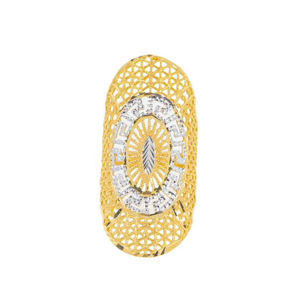 22K Yellow Gold & White Gold Ring (6.7gm) | 



Designed with a balance of yellow and white gold, this 22k ring from Virani Jewelers captures...