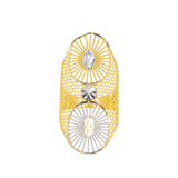 22K Yellow Gold & White Gold Ring (4.5gm) | 



This 22k multi-tone gold ring by Virani Jewelers captures the beauty of Indian gold jewelry t...