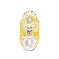 22K Yellow Gold & White Gold Ring (4.5gm)