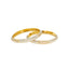 22K Multi-Tone Gold Bangle Set of 2 (54.7gm)