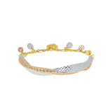 22K Multi-Tone Gold Adjustable Bangle (12.5gm) | 



Virani Jewelers offers a stunning 22k multi-tone gold bangle that blends yellow, white, and r...