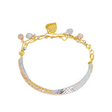 22K Multi-Tone Gold Adjustable Bangle (12.5gm) | 



Virani Jewelers offers a stunning 22k multi-tone gold bangle that blends yellow, white, and r...