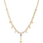 22K Multi-Tone Gold Beaded Chain Necklace (21.5gm)