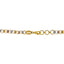 22K Multi-Tone Gold Beaded Chain Necklace (21.5gm)