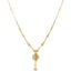 22K Multi-Tone Gold Beaded Chain Necklace (13gm)