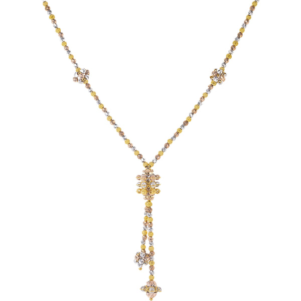 22K Multi-Tone Gold Beaded Chain Necklace (22.8gm) | 



This 22k gold chain from Virani Jewelers features multi-tone beaded accents that bring a soph...