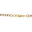 22K Multi-Tone Gold Beaded Chain Necklace (17gm)