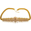 22K Yellow Gold Vaddanam Waist Belt w/ Ruby, CZ & Pearls (208.4gm)