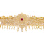 22K Yellow Gold Vaddanam Waist Belt w/ Ruby, CZ & Pearls (208.4gm)