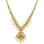 22K Yellow Gold Temple Necklace w/ Emerald, Ruby, CZ, and Pearl (82gm)