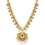 22K Yellow Gold Temple Necklace w/ Emerald, Ruby, CZ, and Pearl (96.2gm)