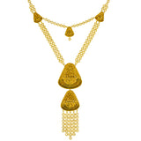 22K Yellow Gold Charita Necklace & Earrings Set (67.5 grams) | 



Enhance your look with this beautiful 22k gold necklace and earring set from Virani Jewelers....