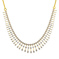 18K Yellow Gold & 2.55 ct Diamond Necklace (25.3 grams)