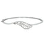 18K White Gold & 0.32 ct Diamond Bangle (7.95 grams)