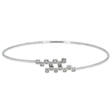 18K White Gold & 0.12 ct Diamond Bangle (3.9 grams) | 




Indulge in the luxury of this 18k white gold and diamond bangle from Virani Jewelers.This el...