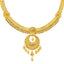 22K Yellow Gold Necklace & Jhumka Earring Set (48.7gm)