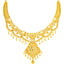 22K Yellow Gold Necklace & Chandbali Earring Set (56.1gm)