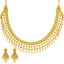 22K Yellow Gold Necklace Earring Set (56.7gm)