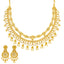 22K Yellow Gold Necklace & Chandbali Earring Set (67.7gm)