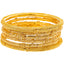 22K Yellow Gold Bangle Set of 6 (81.3gm)