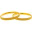 22K Yellow Gold Bangle Set of 2 (43.2gm)