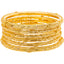 22K Yellow Gold Bangle Set of 6 (82.1gm)