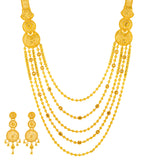 22K Yellow Gold Bridal Necklace & Earring Set (104.8 grams) | 




Indulge yourself with the luxury of this 22k yellow gold necklace and earring set by Virani ...