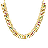 22K Yellow Gold 18 Inch Necklace w/ Emerald, Ruby, CZ, & Sapphire (34.5gm) | 



Virani Jewelers presents to you a beautiful 22k yellow gold necklace adorned with gemstones t...