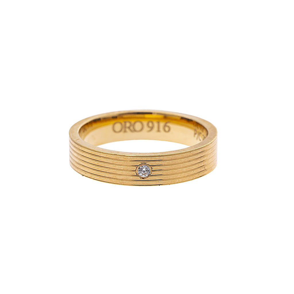 22K Yellow Gold & CZ Ring (5.4gm) | 



Radiate luxury with this 22k gold ring, featuring a simple design and elegant cubic zirconia,...